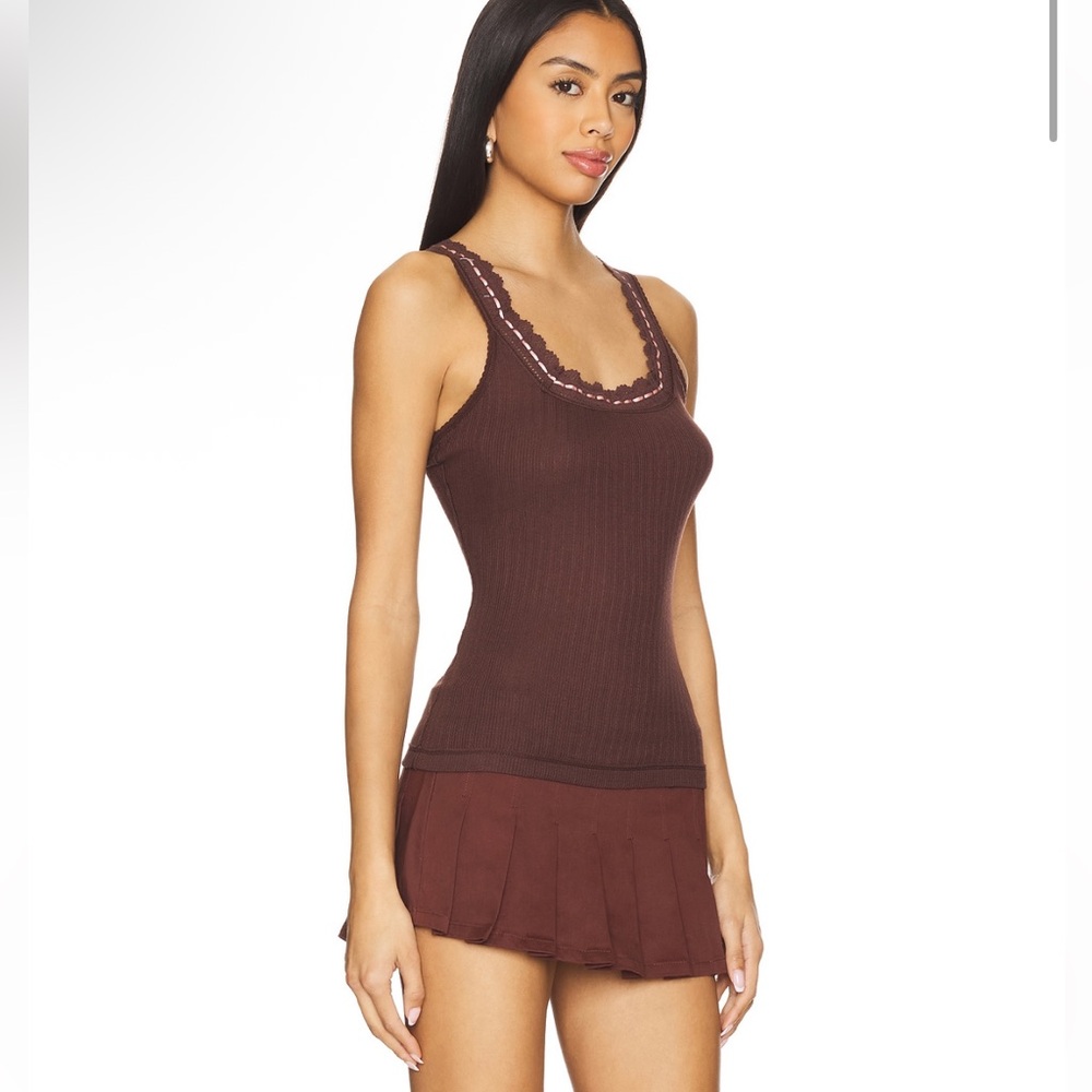 NWT Revolve Free People “Only You Tank in French Roast” - Picture 2 of 5